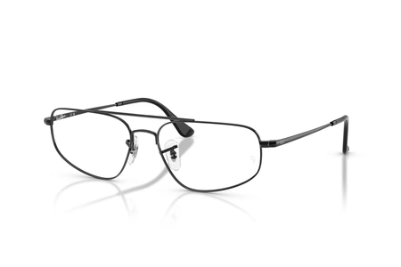 rayban, RX 6550, vyrams, stačiakampis, metalas