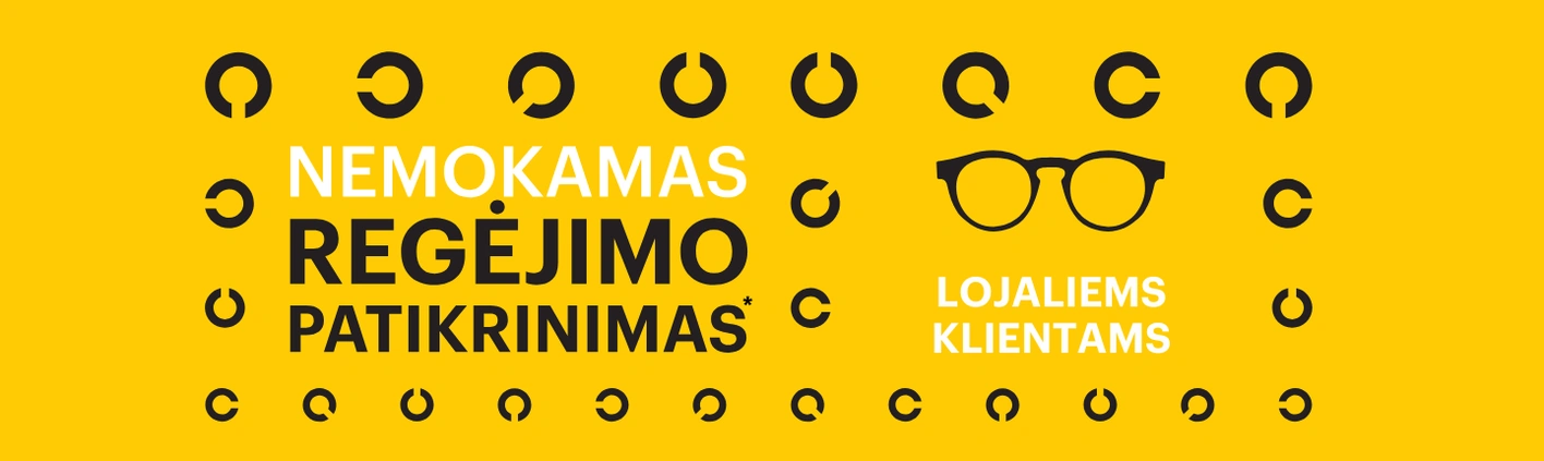 Nemokamas regėjimo patikrinimas 2026
