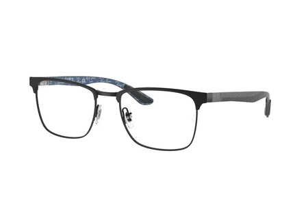 rayban, RX8421, vyrams, stačiakampis, metalas