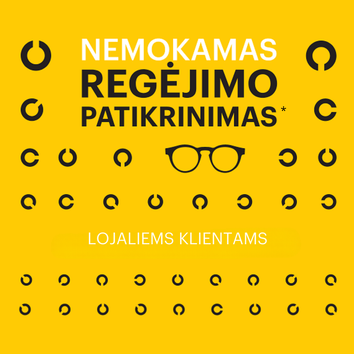 Nemokamas regėjimo patikrinimas 2026
